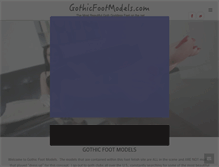Tablet Screenshot of gothicfootmodels.com